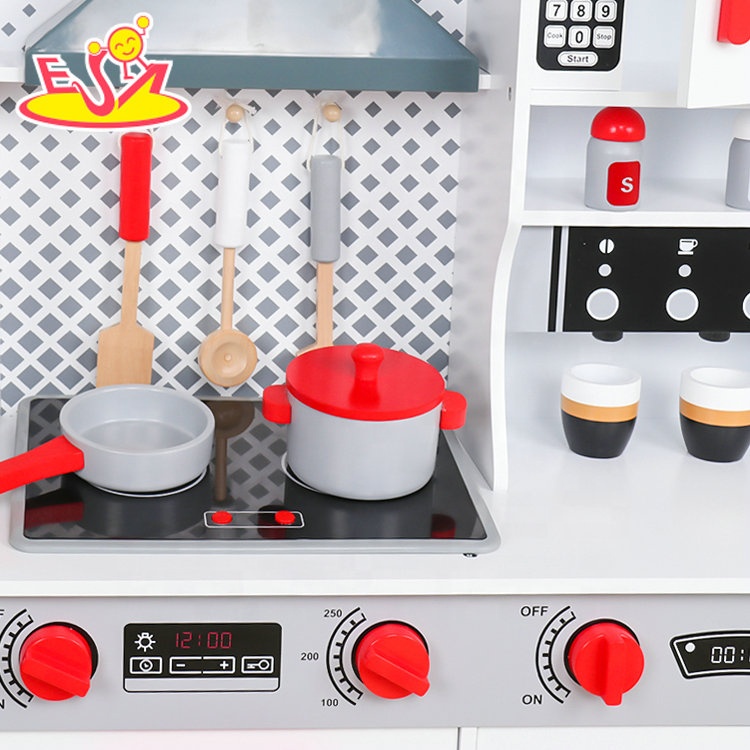 2019 New arrival big kids wooden play kitchen set with