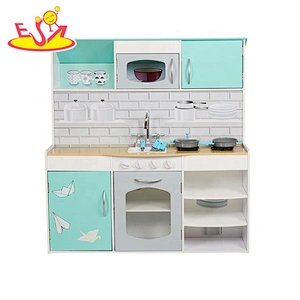 2020 New arrived 2in1 wooden miniature dollhouse kitchen for girls W06A383