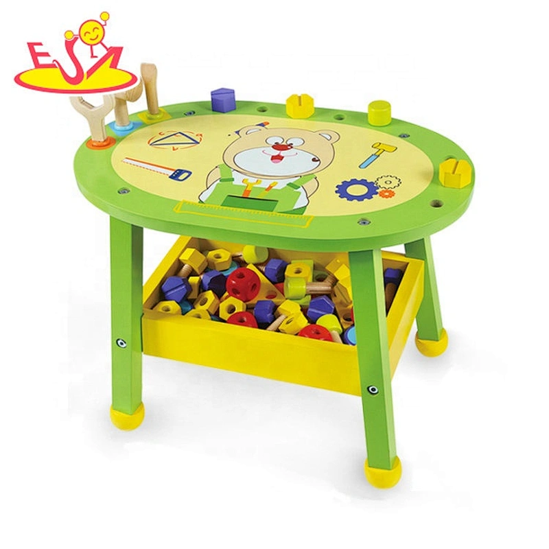 2020 New arrival diy wooden toddler tool bench for preschool W03D134