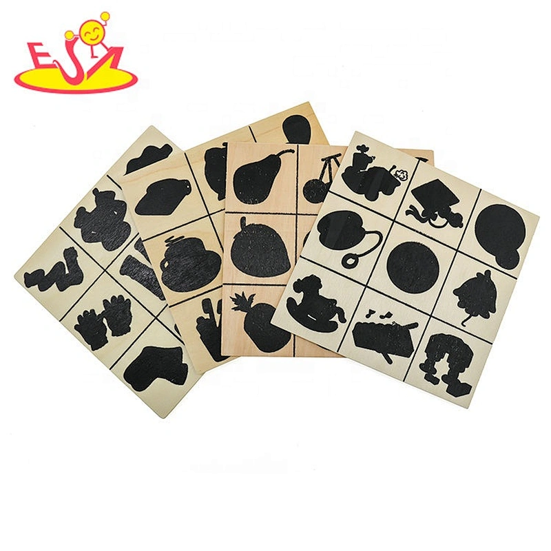 2020 New sale preschool wooden pattern match puzzle for kids W12E044