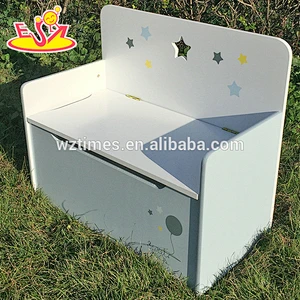 wholesale new fashion bench baby wooden storage box W08C136
