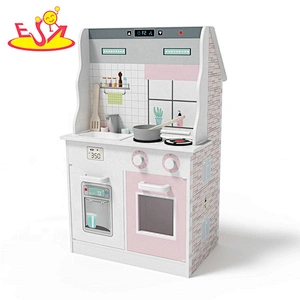2019 New design 2 in 1 miniature wooden dollhouse kitchen for children W06A371D