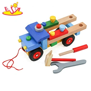 top sale educational wooden toy screws and bolts for kids W03C022