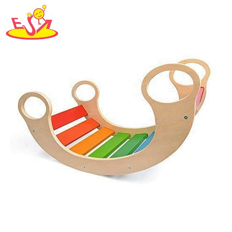 2020 Top sale balance wooden rocker board for kids W08G263