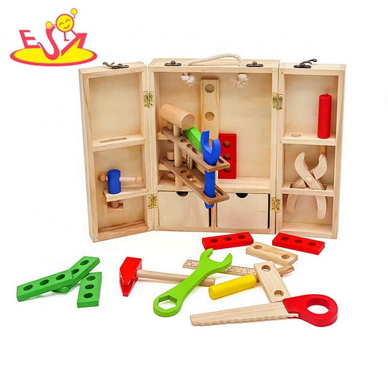 Top sale educational play wooden toy tool set for children W03D103B