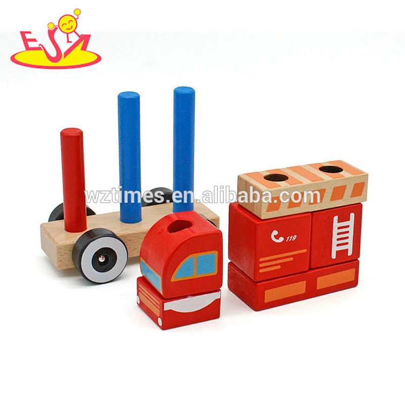 wholesale toys fashion children wooden drag toys for sale W05C011