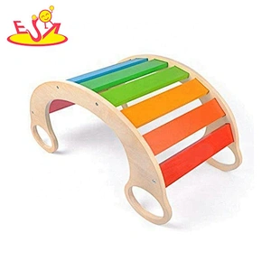 2020 Top sale balance wooden rocker board for kids W08G263