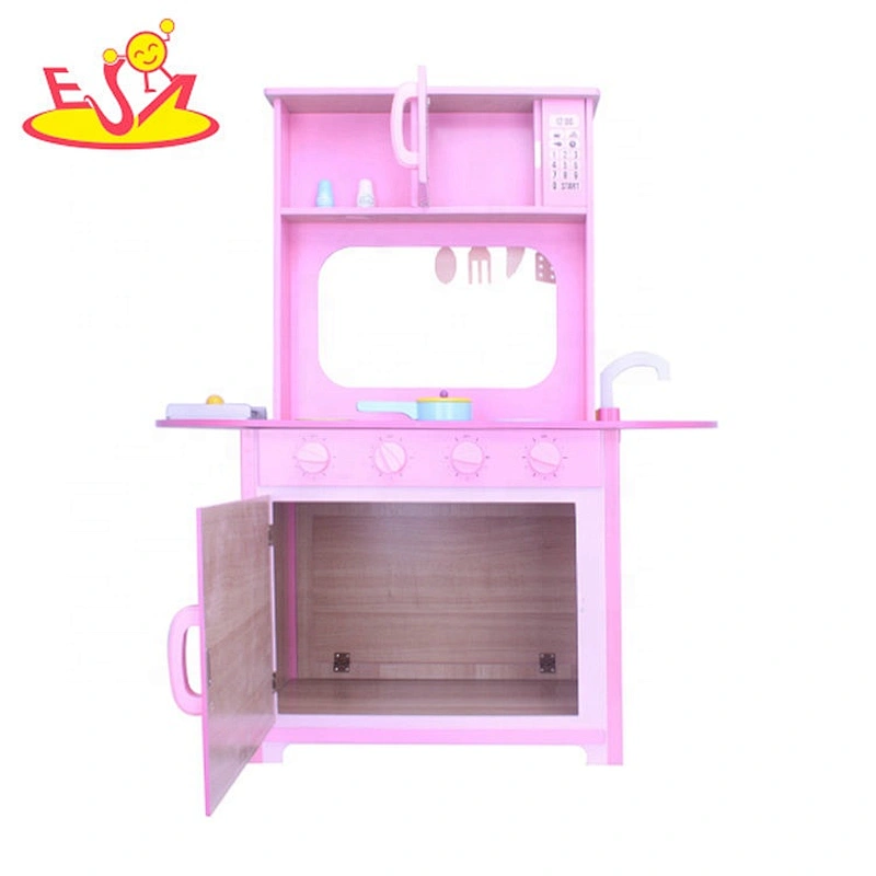 New arrival double sides wooden play kitchen set for children W10C577