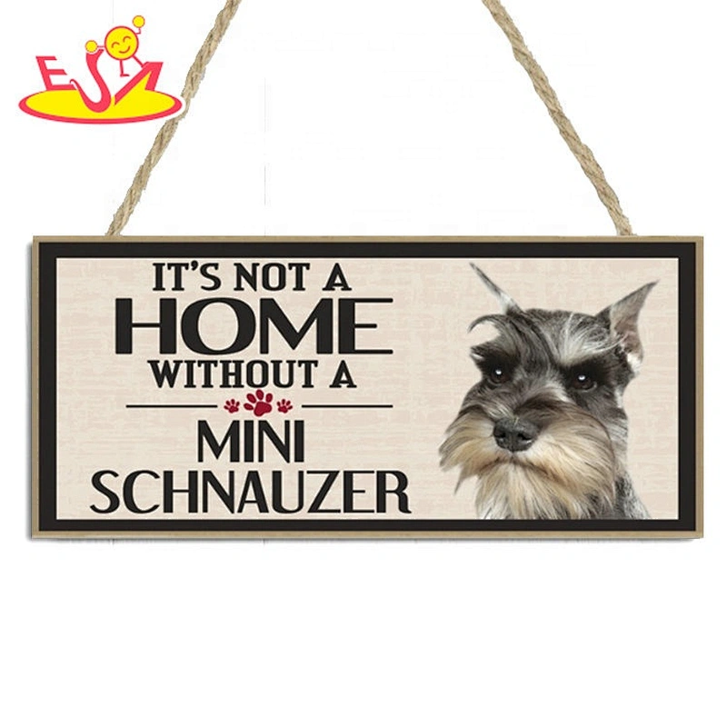 Best design animals wooden room decor dog paintings W18A116I