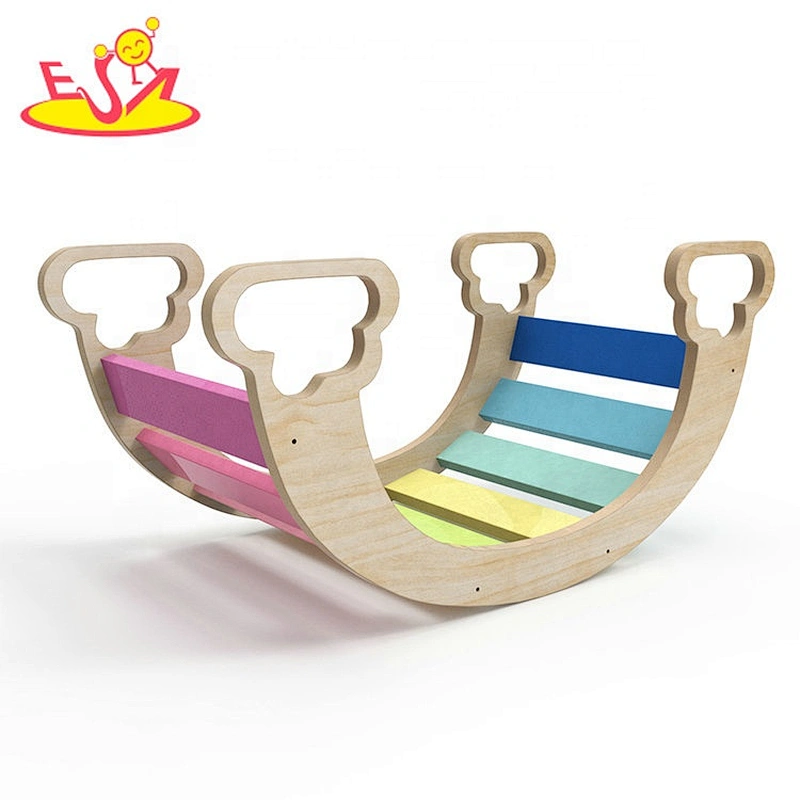2020 Customize baby room wooden balance board rocker for sale W08K298