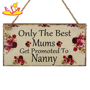Hot sale wooden listing creative crafts for family members W18A117J