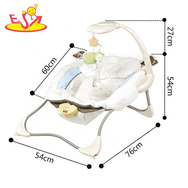 Hot sale white baby soothing rocking bed P08K013