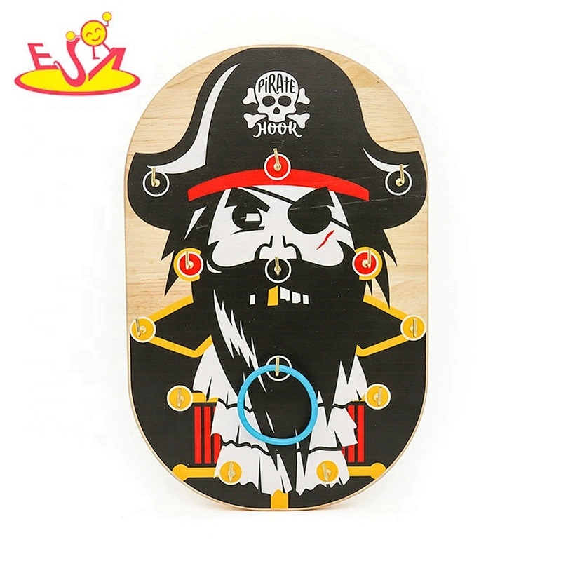 2020 Customize wall hanging wooden ring toss game for children W01D029