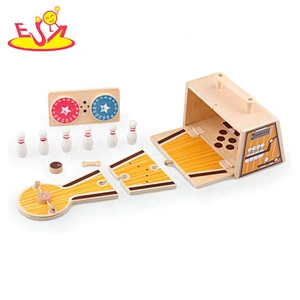 2020 high quality wooden miniature bowling set for toddlers W01A358
