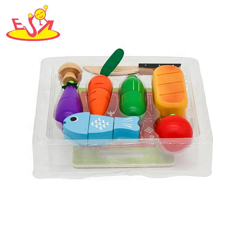wholesale pretend play wooden cake cutting toys for kids W10B356