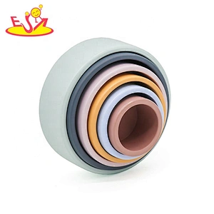 2020 Customize educational wooden stacking cups for kids W13D296