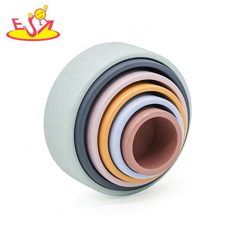 2020 Customize educational wooden stacking cups for kids W13D296