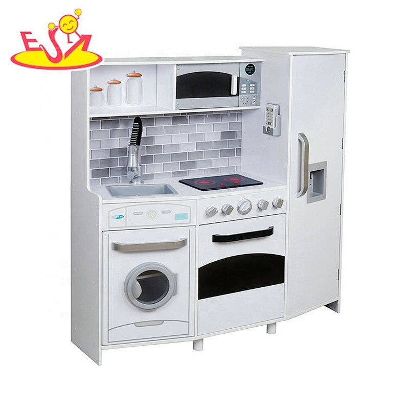 2020 New released simulation play wooden large kitchen toy for children W10C223