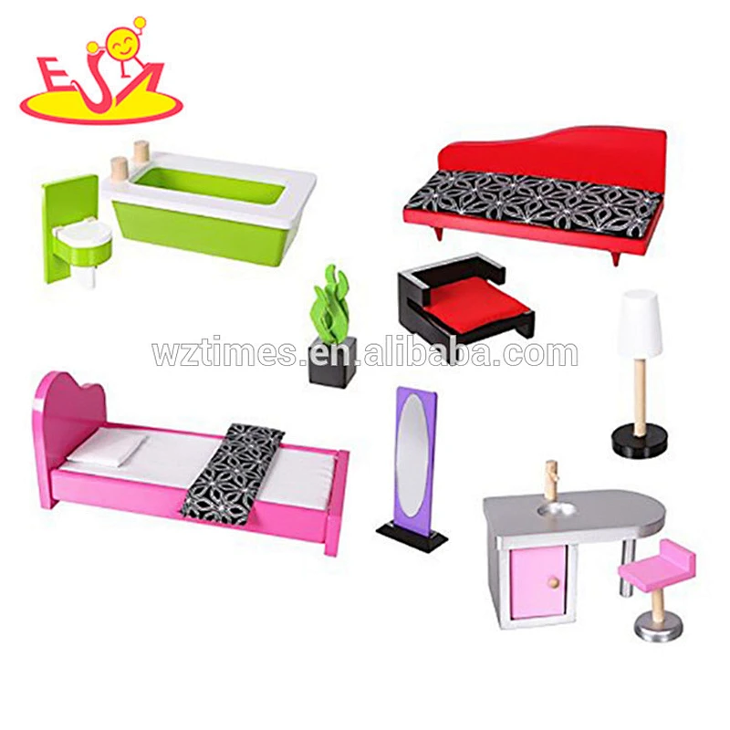 Wholesale modern style kids wooden huge doll house toy W06A229