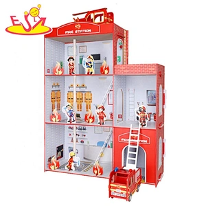 wholesale preschool wooden pirate ship playsets for children W03B117
