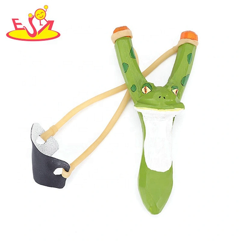 Wholesale  children outdoor games wooden rubber animals shooting slingshot  W01A382