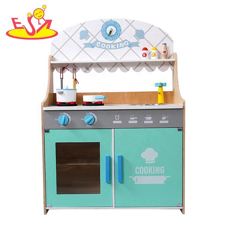 2020 New released middle wooden play kitchen set with washer W10C576