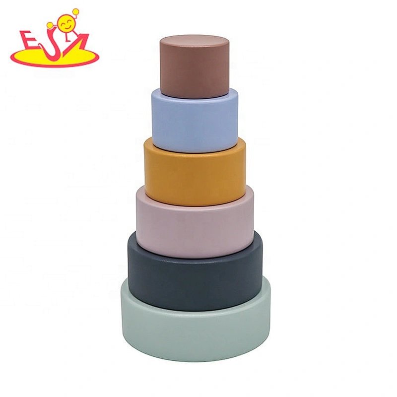 2020 Customize educational wooden stacking cups for kids W13D296