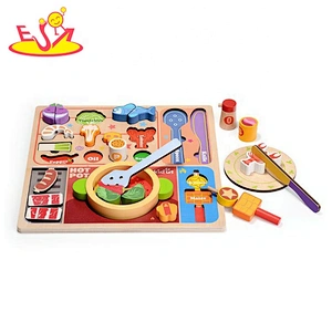 2020 New released role play wooden toy makeup set for kids W10B324