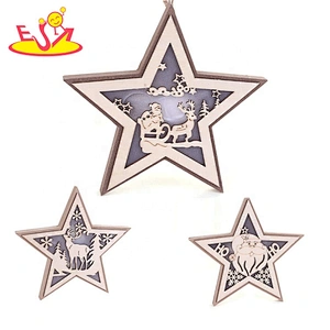 Christmas tree ornaments wooden hollow craft W09D100