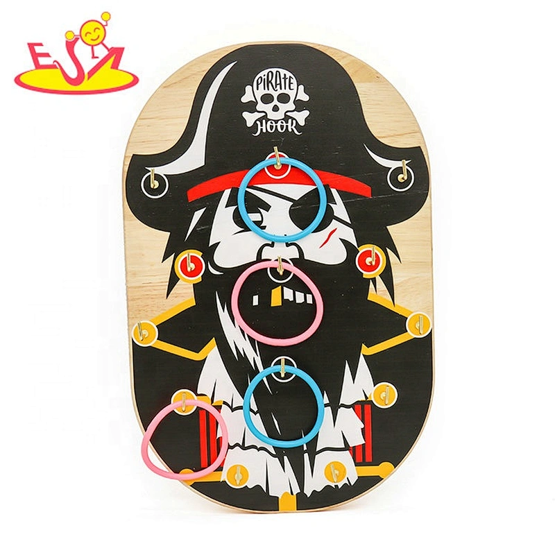 2020 Customize wall hanging wooden ring toss game for children W01D029