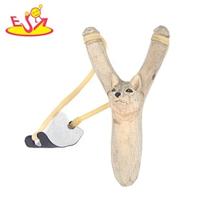 Wholesale kids outdoor games wooden hunting slingshot  W01A397