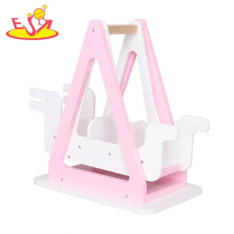Hot selling preschool wooden doll ship toy for kids W06B102