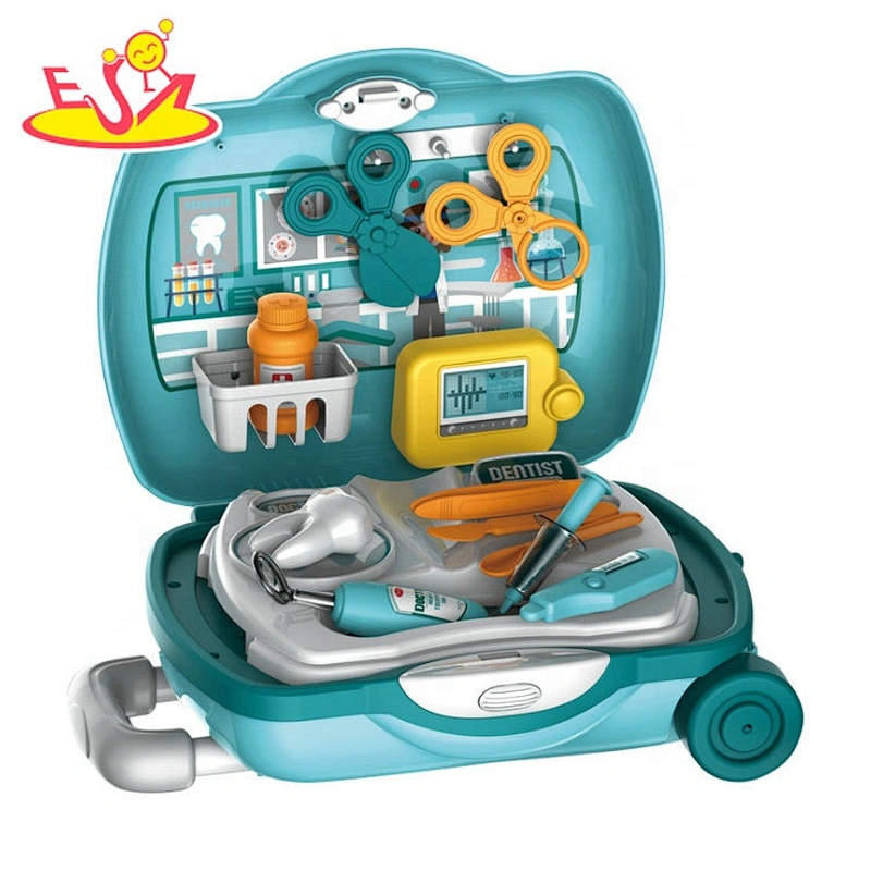 Plastic dentist toolbox toys for kids to pretend paly  P10D007