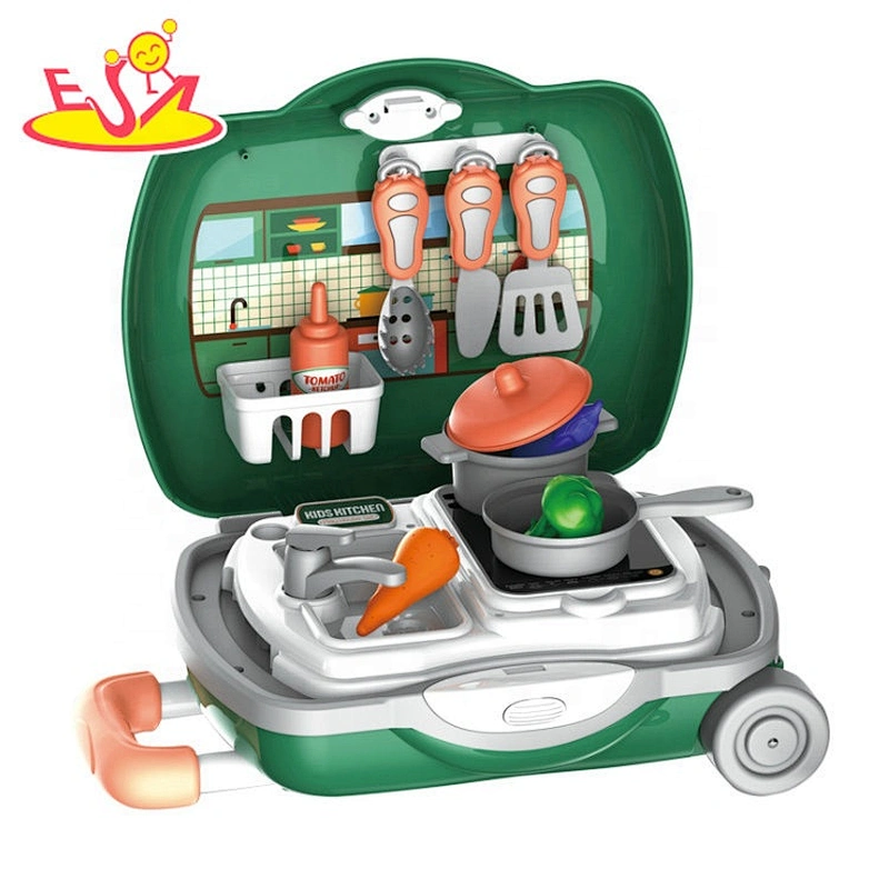 Preschool educational toy, kids kitchen box tool kit toy,  pretend play toy, plastic play set P10D006