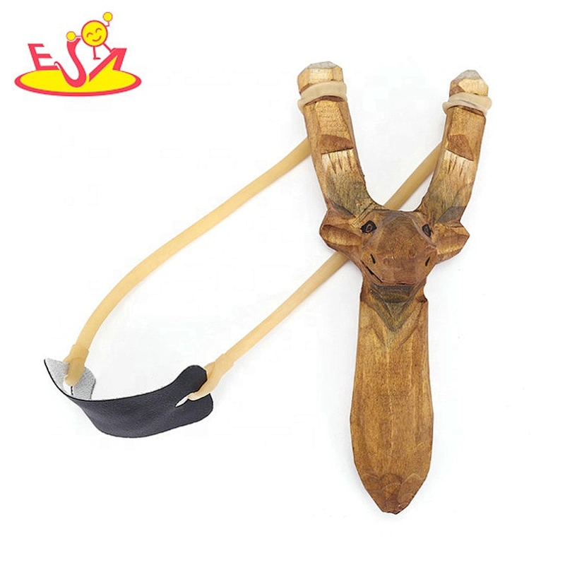 A variety of  hand-carved wooden slingshot traditional outdoor games W01A394