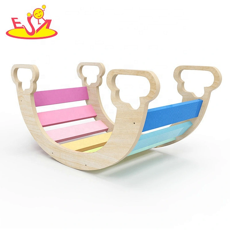 2020 Customize baby room wooden balance board rocker for sale W08K298