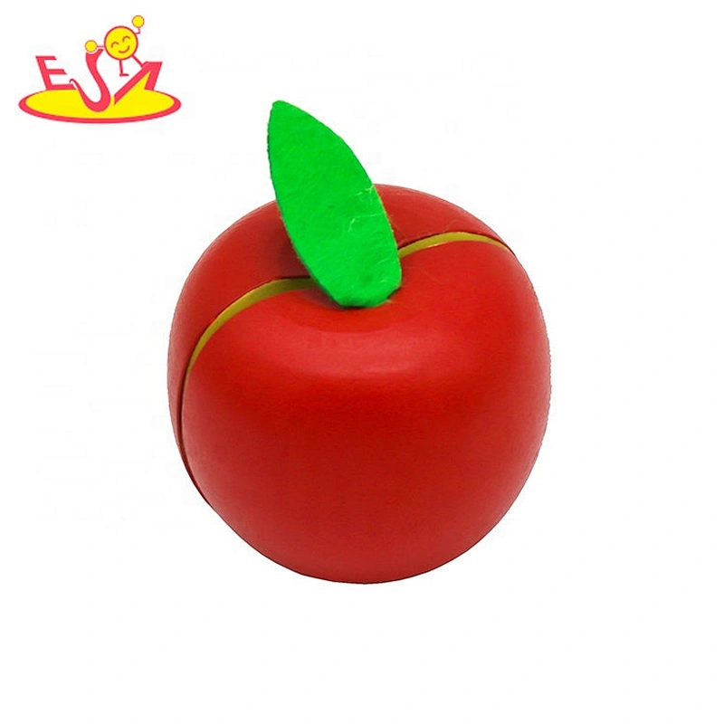 2020 wholesale pretend wooden fruit cutting toy set for kids W10B345