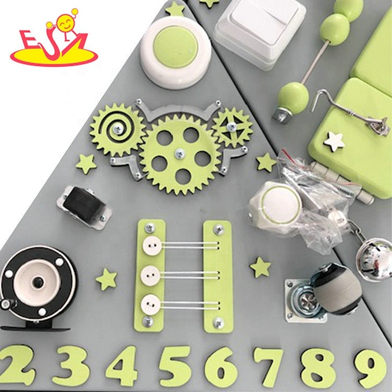 Most popular multi-function wooden busy board cube for learners W12D181