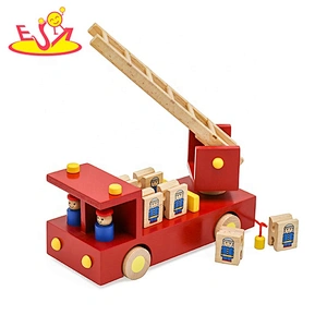 Best design mini wooden construction car toy for kids W04A507