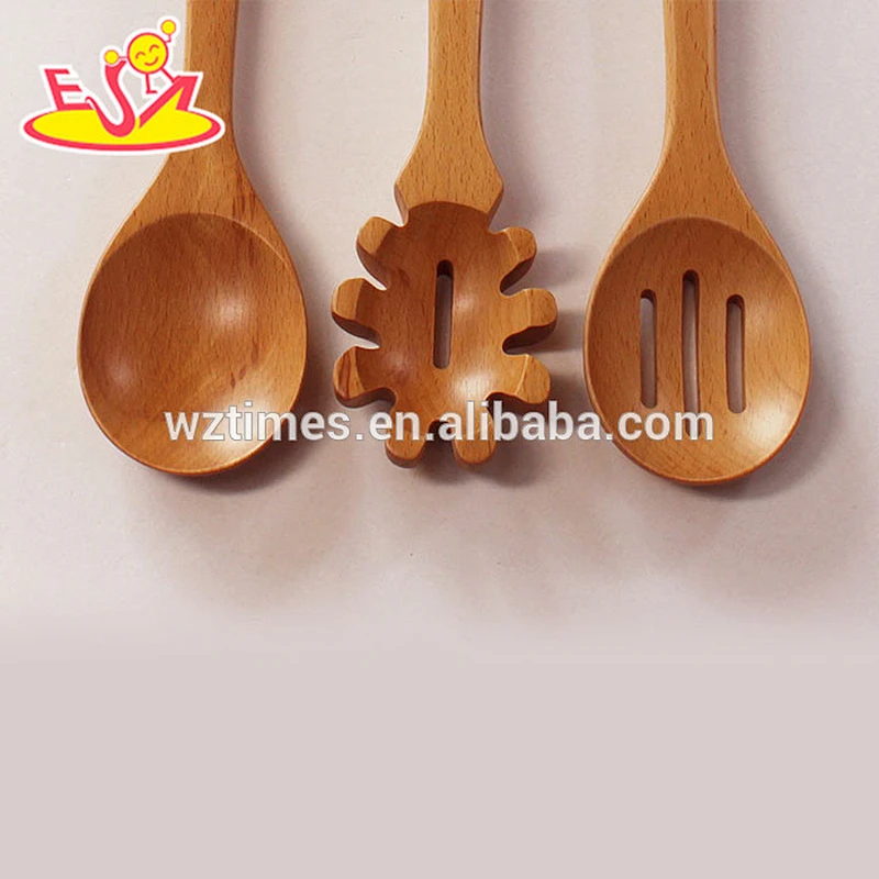 2018 nature color wooden flatware set high quality wooden flatware set W02B016
