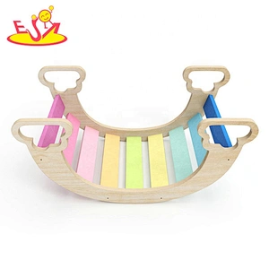 2020 Customize baby room wooden balance board rocker for sale W08K298