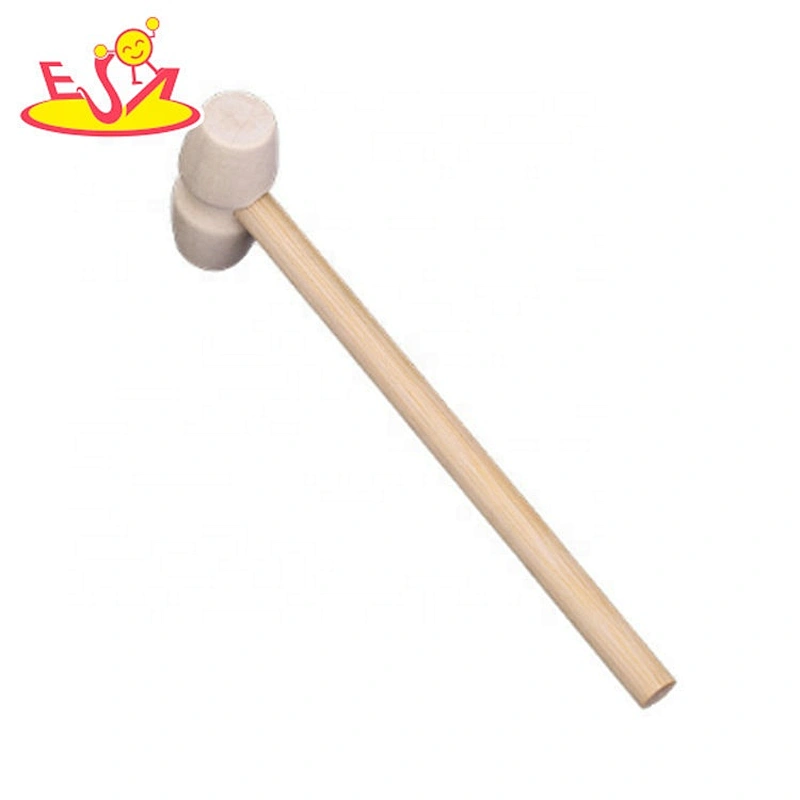 Solid wood mini hammer wooden hammer for children game toy mallet with customed W18A075