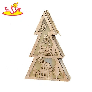 2020 wholesale LED wooden christmas tree lights for decorations W09D077