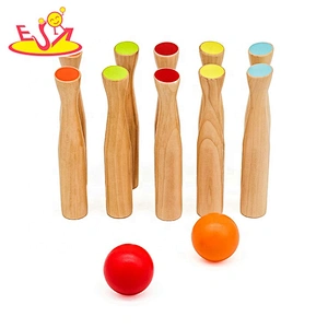 2020 high quality large wooden bowling ball set for kids W01D061