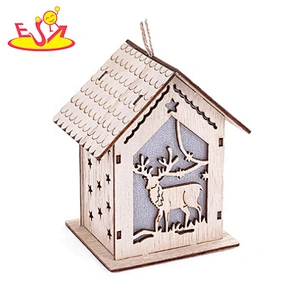 New design Christmas delicate art wooden hanging crafts  W09D110