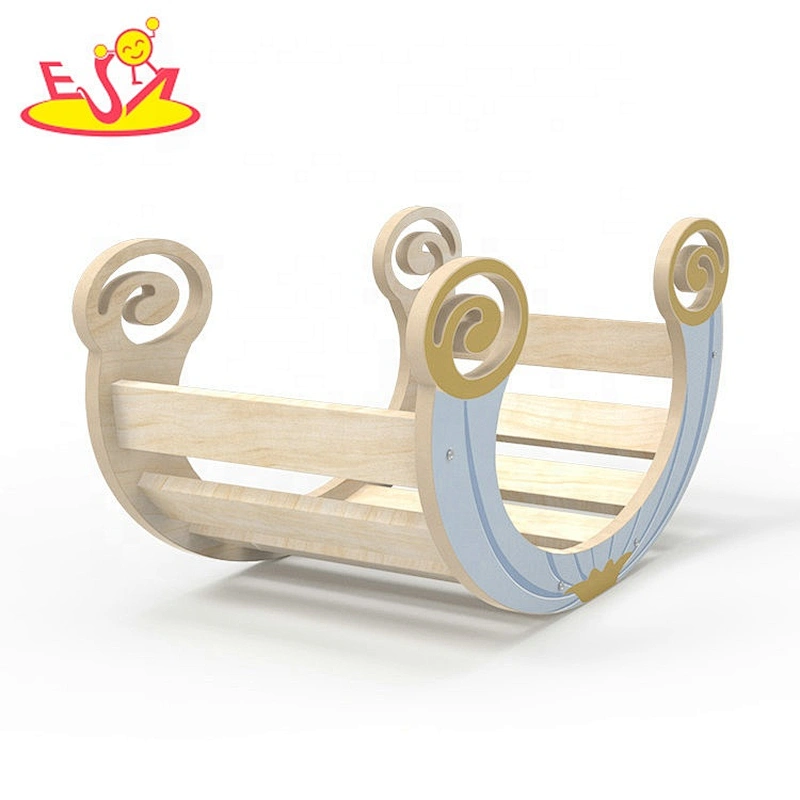 2020 Customize balance exercise wooden rocking board for kids playing W08K302
