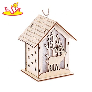 Christmas hanging handmade wooden carving craft W09D105