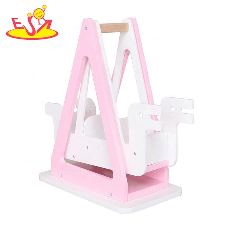 Hot selling preschool wooden doll ship toy for kids W06B102