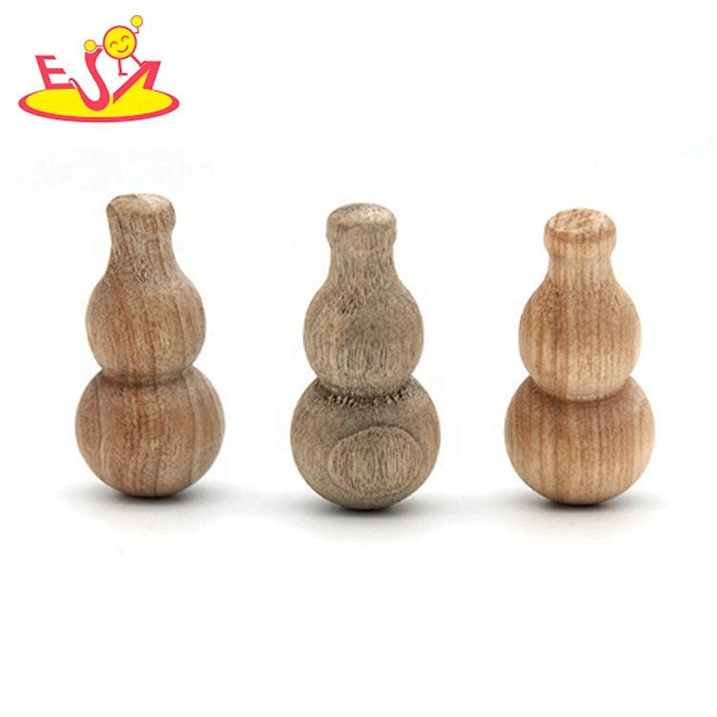 Wholesale wood color craft dolls natural unfinished wooden peg doll toys W18A081
