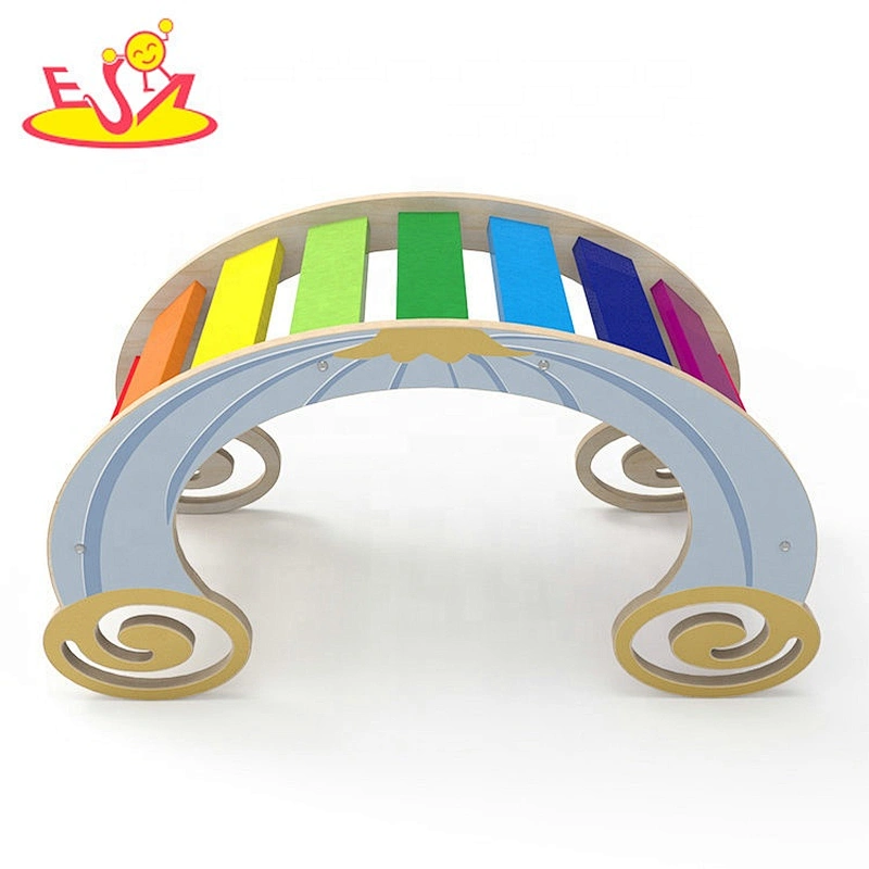 2020 Most popular colorful wooden kids climbing toys with customize W08K300